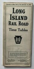 Sept 1947 Long Island Railroad System Timetable Train schedule LIRR RR brochure picture