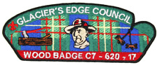 2017 Wood Badge CSP Glacier's Edge Council Patch Wisconsin Boy Scouts BSA WI picture