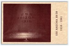 USS Arizona 1916-1941 BB-39 Ships Bell Student Union Building Tucson AZ Postcard picture