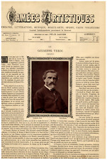 Goupil, artistic cameos, Giuseppe Verdi (composer) vintage print, print print d picture