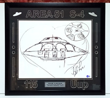 Bob Lazar Signed Area 51 - 115 Uup Custom Framed Sport Model  24