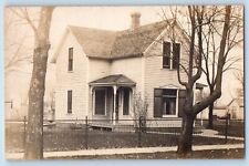 Clarks Nebraska NE Postcard RPPC Photo Victorian House View c1910's Antique picture