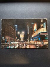 New York City New York NY Postcard Times Square The Great White Way 1957 Pepsi picture