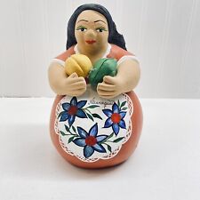 Lovely Lady Gordita Farmer Clay Figurine Nicaragua picture