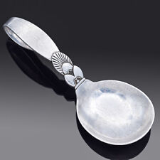 1932 Georg Jensen Sterling Silver Cactus Curved Baby Spoon picture