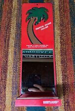 RARE Vintage Beetland Red Tropical Palm Tree Novelty Wall Mirror Shelf Japan picture