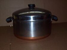 vintage Revere Ware 6 QT Dutch Oven stainless copper clad Process Patent 1946-68 picture