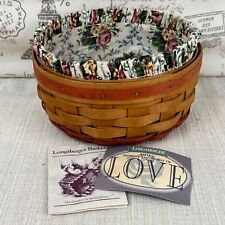 Longaberger 1995 Mother's Day Basket of Love Basket with Liner and Protector picture