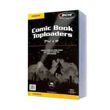 200 BCW Golden Age Comic Book Topload Holders Hard Plastic protector sleeve picture