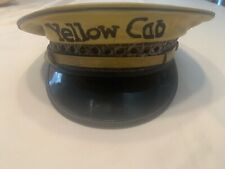 YELLOW CAB VINTAGE AUTHENTIC 1940 LOS ANGELES EMBROIDERED TAXI DRIVER HAT Size 7 picture