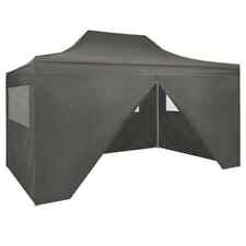 NNEVL Foldable Tent Pop-Up with 4 Side Walls 3x4.5 m Anthracite picture