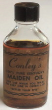 Vintage Conley's Kentucky Maiden Oil Bottle Paper Label Risque Funny Gag Gift picture