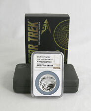 STAR TREK High Relief PF70 ULTRA CAMEO 2016 Tuvalu Silver 999 NGC with Case picture