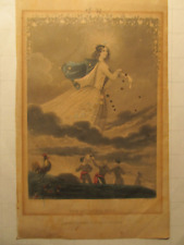 Antique Hand-tinted Engraving_The Morning Star_Godey's Lady's Book_ca 1850 picture