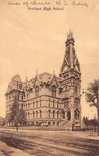 Portland OR Oregon High School Original 1888 Building Campus Vtg Postcard C16 picture