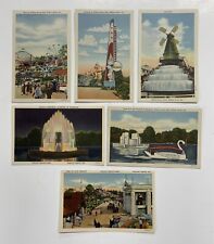 6 Willow Grove Park PA Art-Colortone Vintage Unused Pennsylvania Postcards Lot picture