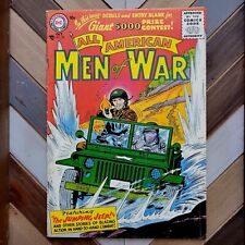 ALL-AMERICAN MEN OF WAR #38 FN- (DC 1956) JUMPING JEEP Joe Kubert SILVER AGE picture