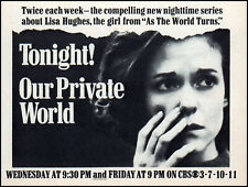 1965 CBS-TV Our Private World (As The World Turns) soap opera print ad  TV9 picture