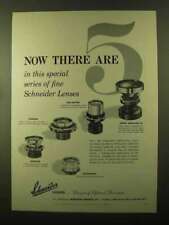 1957 Schneider Lens Ad - Symmar, Tele-Arton, Xenotar picture