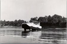 1950s WISCONSIN DELLS Real Photo RPPC Postcard Duck Boats 