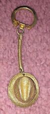 Vintage Stetson Sparkly Gold Tone Fedora Hat Keychain Excellent Condition  picture