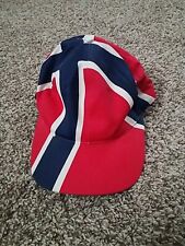 Vintage 90S Big Logo Global Cals _ Norway Flag Hat, Snapback.   OF picture