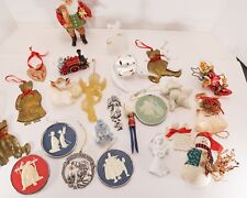 Large Lot Of Vintage Christmas Decorations Ornaments Norman Rockwell Dept 56 etc picture