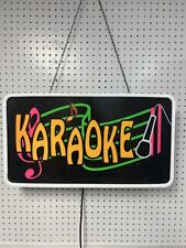 Large Karaoke Neon Colored Light 24” X 13” Working Great picture
