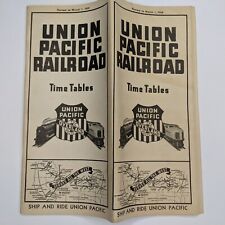 Mar 1939 Union Pacific Railroad Public Timetable Overland Route Train Map UP 4U picture