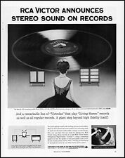1958 RCA Victor announces stereo sound on records debut retro photo print ad L13 picture