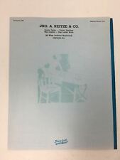 Vintage JNO. A. Reitze & Co. Ironing Board  Advertising Brochure Fold Out picture