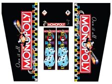 Stern MONOPOLY Pinball Machine CABINET Decal Set picture