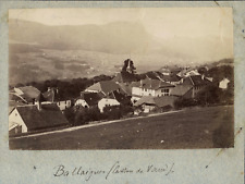 Ballaigues, Switzerland, canton of Vaud, village view. Vintage Albumen Print. picture
