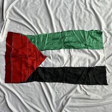 Antique 1950s 1960s Silk Palestine Flag Bring Back picture