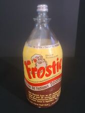 RARE 1970's Frostie 64 oz Half Gallon Glasss Bottle with Styrofoam Label picture