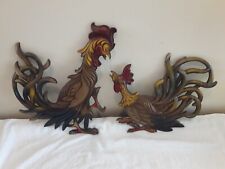 Vintage 1965 Syroco Rooster Retro Wall Decor (2) picture