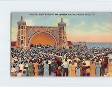 Postcard World's Largest Bandshell and Open All Theatre Daytona Beach Florida picture