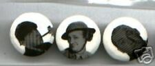 Set of 3 the THREE STOOGES Stooges pin pinback button SLAPSTICK COMEDY picture