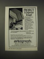 1990 Artograph DB400 Art Projector Ad - Project a superior image picture