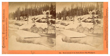USA, Central Pacific Railroad, Yuba River, a Tourbillon, ca.1880, stereo Tira picture