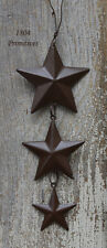 Primitive Rusty Tin Look Small Hanging BARN STARS picture