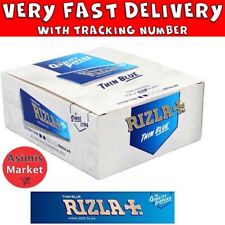 Rizla Blue Thin King Size Slim Rolling Papers Full Box 50 Packs x 32 Sheets picture