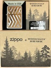 2021 Woodchuck Sweep Design 29902 Chrome Zippo Lighter NEW picture