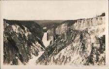 RPPC View of mountain water fall Real Photo Post Card Vintage picture