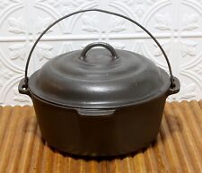 Cast Iron Dutch Oven OZARK Crescent Fdy Co USA No.8 With Beehive Lid 530 Antique picture