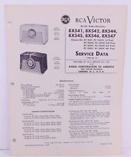 Photo Fact Data 1948 RCA Models 8X541 8X542 8X544 Broadcast Table Radio. picture