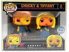 Funko Pop Bride of Chucky Tiffany & Chucky Blacklight 2 Pack Special Edition picture