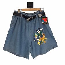 VTG Disney Unlimited Mickey Mouse Jerry Leigh Womens Denim Shorts XL 90s Baggy picture