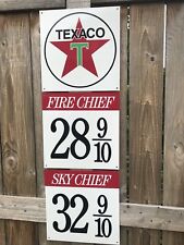 Texaco gasoline advertising sign rare 3 piece sign vintage reproduction 1940-50s picture