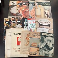 ANTIQUE Vintage Recipe Books Booklets Cookbooks Advertising LOT (16) 1925-1975 picture